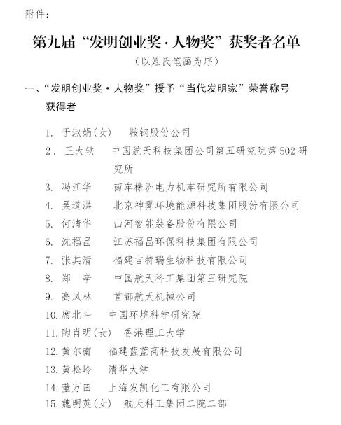 胜游网电脑版_胜游(中国)智能董事长何清华荣获“第九届发明创业奖·人物奖”特等奖